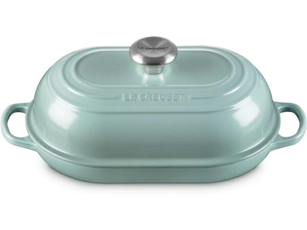 Le Creuset ル・クルーゼ 29糎オーバル・ブレッド・オーブン パン焼き器 (シーソルト） ルクルーゼ