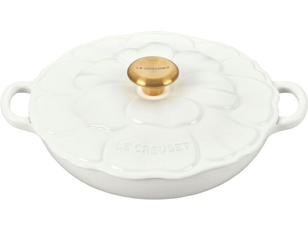 Le Creuset ル・クルーゼ　 26cmペタル・ブレイザー　（ホワイト）　2.25QT　ルクルーゼ｜輸入セレクトショップハートランド