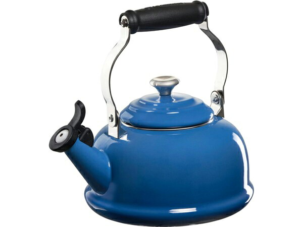 Le Creuset ル・クルーゼ  フルート吹き湯沸かし (マーセールズ青碧) ステンレス鋼・ノッブ 1.7QT ルクルーゼ