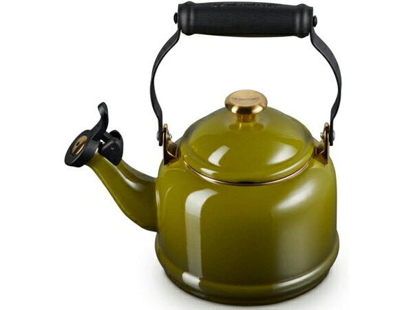 Le Creuset ル・クルーゼ　 笛吹デミケトル (オリーブ)　ステンレス・ノブ　1.25QT　ルクルーゼ