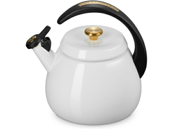 【制限事項品】 Le Creuset ル・クルーゼ  クローシェ・ケトル (白いこと) ゴールド・声遣い人並み外れた操作手順 2.2QT