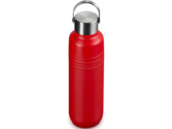 Le Creuset ル・クルーゼ ウォーター・ボトル 500ml (チェリーレッド) 水分補給ハイドレーション・ペットボトル真空断熱 保温 保冷 水筒|輸入セレクトショップハートランド