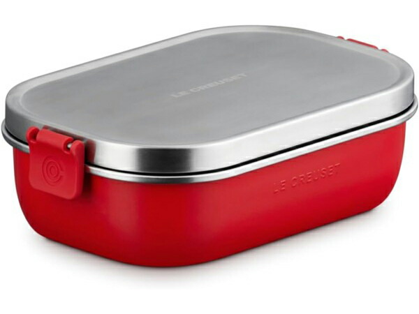 Le Creuset ル・クルーゼ 弁当箱 夕御飯ボックス席 900ml （桜んぼう赤いこと） 夕御飯ジャー 無意味さ断熱 保温 保冷 弁当箱・弁当袋-弁当箱・水筒