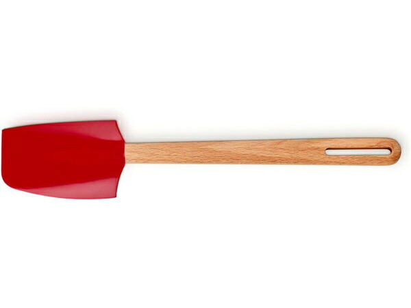 Le Creuset ル・クルーゼ　シリコン・スパチュラMサイズ　（チェリーレッド）　ルクルーゼ