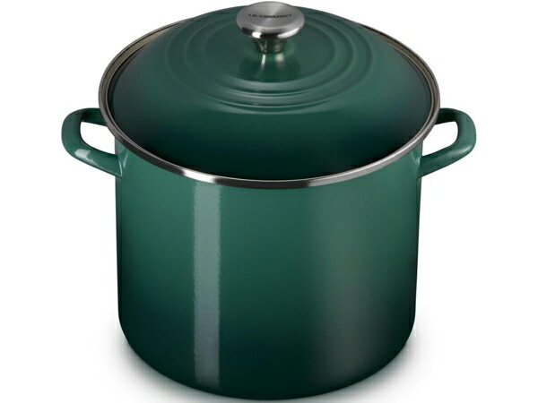 Le Creuset ル・クルーゼ 11リットル寸胴鍋 ストックポット (アーティチョーク) ステンレススチール・ノブ 12QT|輸入セレクトショップハートランド