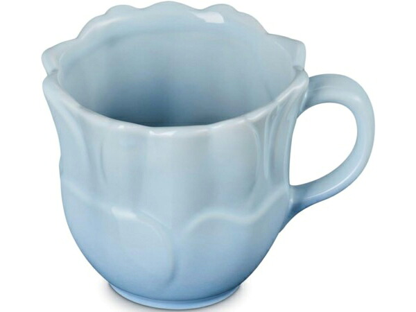 Le Creuset ル・クルーゼ　ペタル・マグ 330ml　（コースタルブルー）　花びらの形のマグカップ　11oz｜輸入セレクトショップハートランド 10,636円
