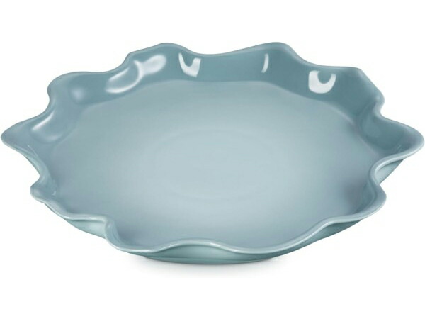 Le Creuset ル・クルーゼ　35cm大皿 陶器製アイリス・サービングプラッター　（シーソルト）　14inch