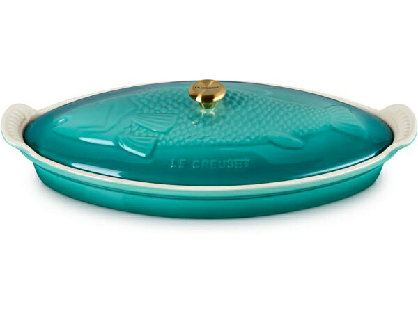 Le Creuset ル・クルーゼ　1.6リットル陶器製フィッシュ・ベイカー　（リヴィエラ）　1.7QT　ルクルーゼ｜輸入セレクトショップハートランド