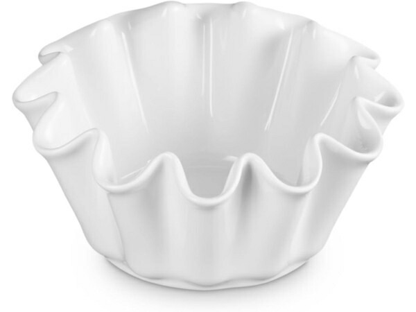 Le Creuset ル・クルーゼ　1.3リットル陶器製ラッフル・ブリオッシュ　（ホワイト）　1.4qt