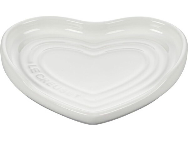 Le Creuset ル・クルーゼ 13珊ハート型形スプーンレスト （白いこと） 5inch
