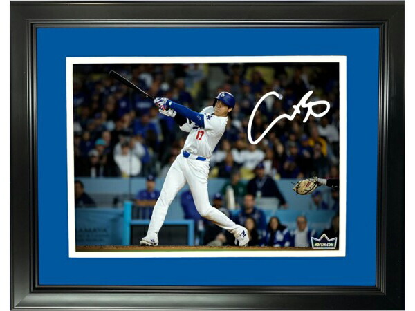 【限定入荷！サイン入り】 大谷翔平 35×28cmフレーム入り写真パネル レーザー複製サイン Shohei Ohtani スポーツ・ メモラビリア 50/50 Los Angeles Dodgers  ロサンゼルス・ドジャース