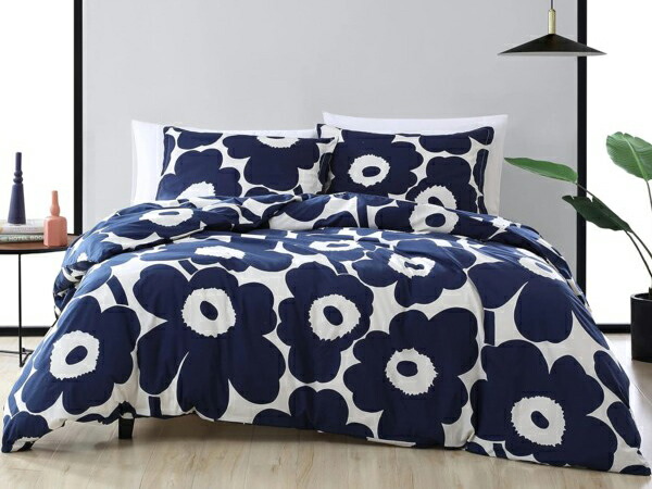 marimekko　コットン Unikko　花柄　掛け布団カバー マリメッコ ウニッコ marimekko Unikko ベッドカバー 260x260cm