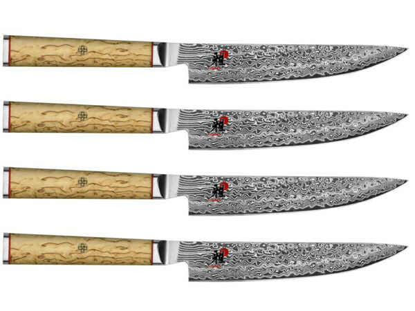 雅 Miyabi　ステーキナイフ4点セット　Birchwoodシリーズ