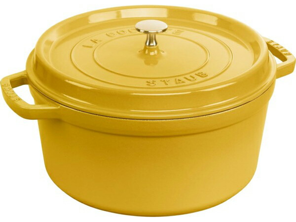 Staub ストウブ 28珊ピコココット ラウンド （シトロン） 7QT