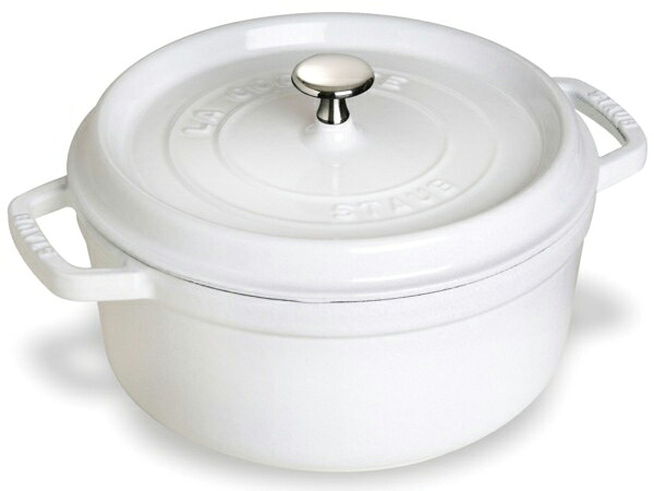Staub ストウブ 28糎ピコココット ラウンド （白いこと） 7QT
