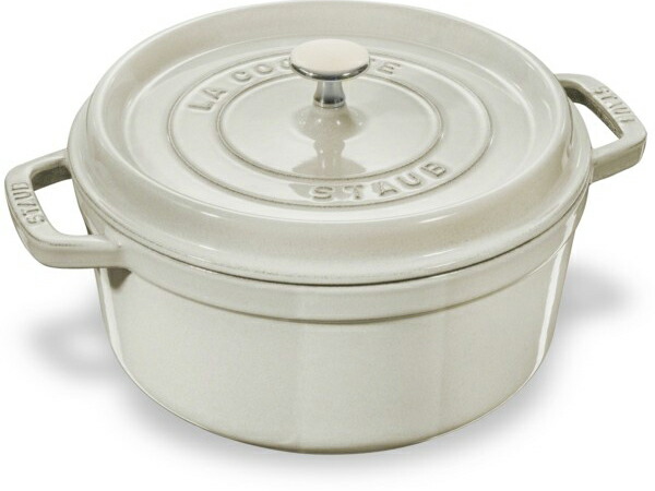 Staub ストウブ 28糎ピコココット ラウンド （白いことトリュフ） 7QT