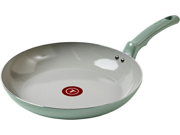 T-fal ティファール 30糎陶器・ノン突っ支い棒・フライパン （ペパーミント緑であること） [IH非相応う] 12inch Refresh Ceramic