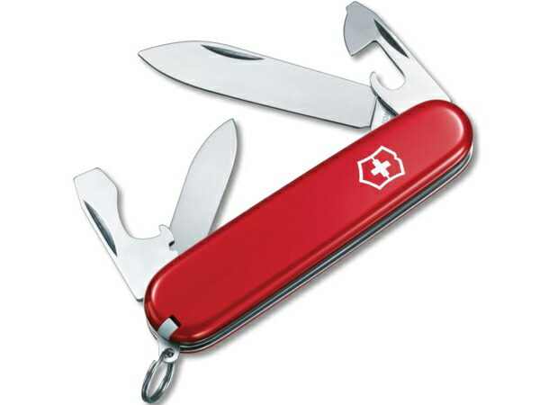 Victorinox ビクトリノックス Swiss Army 10機能マルチツール Recruit Pocket Knife (赤)