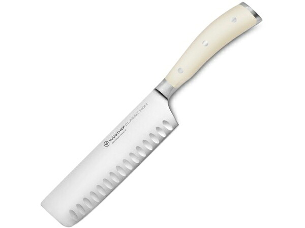 Wusthof ヴュストホフ  17糎靨付き添い人菜切り包丁 （皮膚軟化剤色） 7inch クラシック・アイコン・クリーム つづき物