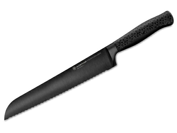 Wusthof ヴュストホフ 23cmダブル鋸歯ブレッドナイフ　パン切り包丁　（ブラック）　9inch　Performerシリーズ