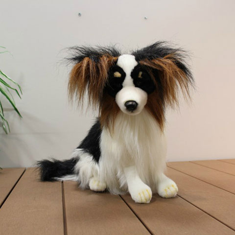 犬 ぬいぐるみ パピヨン いぬ イヌ リアル 本物 そっくり かわいい 送料無料 Sermus Es