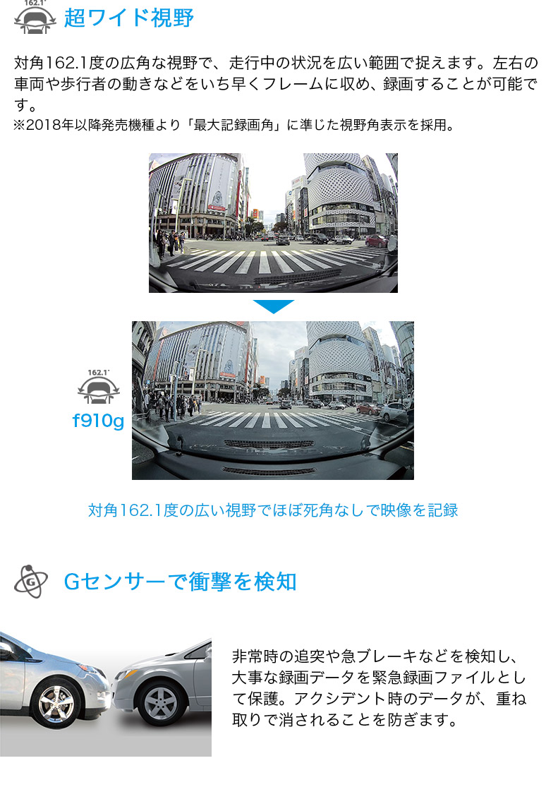 楽天市場 Hp ヒューレット パッカード 超広角 高画質 高感度 0万画素 フルハイビジョン 小型ドライブレコーダー 安全運転支援機能 駐車モード ハートマークショップ