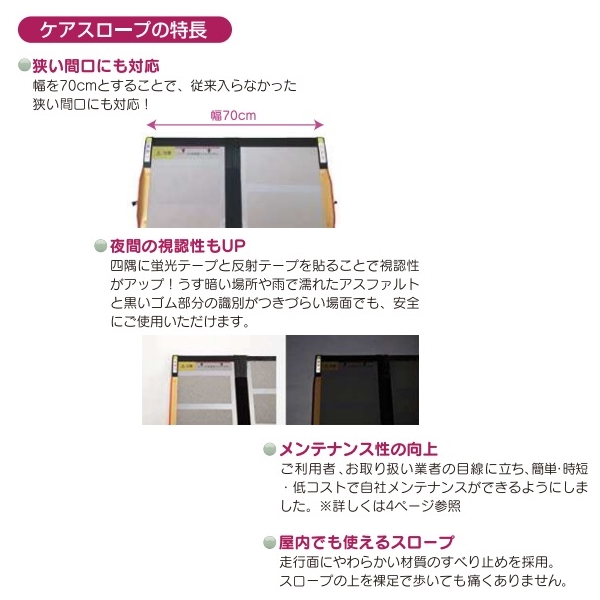 完成品 ケアスロープ / CS120 70×120cm ケアメディックス 取寄品 JAN