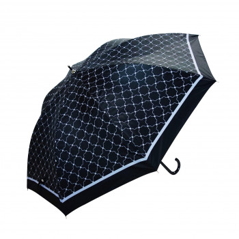 藤田屋 晴雨兼用長傘ジャンプ 58cm 花こうし ブラック SJ-2451(KT)
