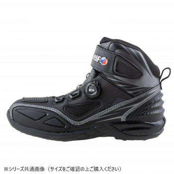 elf エルフ モーターサイクルシューズ S17 ブラック 25.5cm ELS1705255