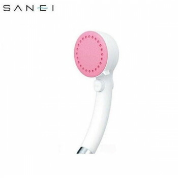 三栄水栓　SANEI ミストストップシャワーヘッド　PS3062-80XA　LP24・ピンク