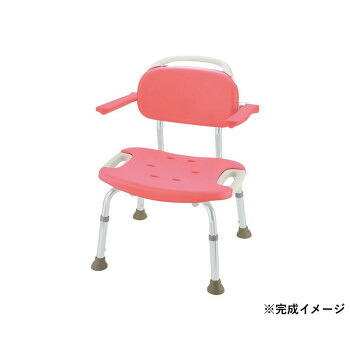 やわらかシャワー女性議長 肘掛付広広とした 49351 サクラ色 204597 S0192