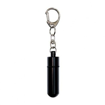 ペット供養 遺骨カプセル 大 キーホルダー ブラック H5.1cm 20入 060363