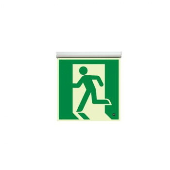 ユニット 高輝度蓄光標識 避難口天井用C200級 836-020|なないろ本舗店