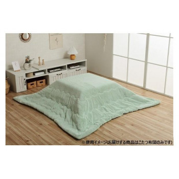 こたつ布団 正方形 無地調 約190×190cm ピスタチオグリーン 6842809|なないろ本舗店