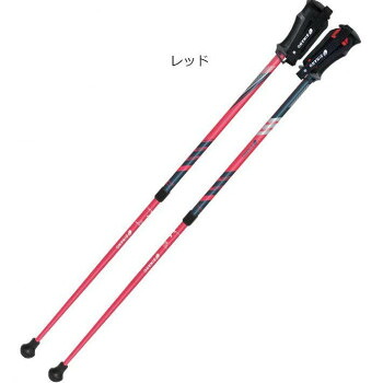 SINANO シナノ　2本組 ウォーキングポール NEW レビータ Laくっしょん レッド 652074