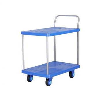 静音台車　テーブル2段式　最大積載量150kg　PLA150-T2｜なないろ本舗店