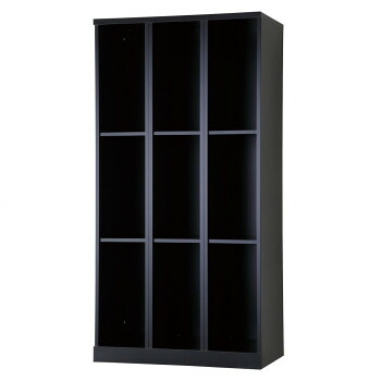 豊國工業 オープンタイプ9人用3列3段 W900 RLK-KK9390-B