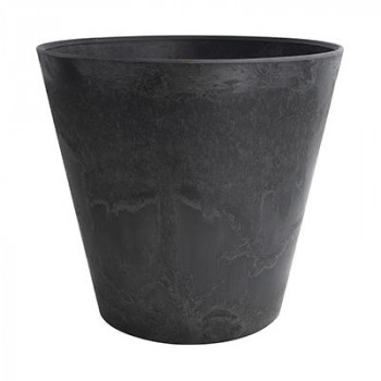 グリーンポット 植木鉢 アートストーン ラウンド ブラック 37cm AS-102164 5個入|なないろ本舗店