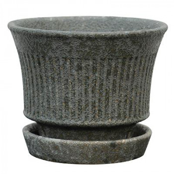 グリーンポット 植木鉢 ヴェント フレア グリーン 19cm CP-3719GR 4個入｜なないろ本舗店