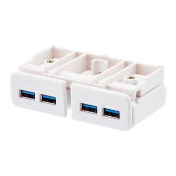 LIHIT LAB.(リヒトラブ)　USB3.0ハブ　机上台専用　白　A-7337-0