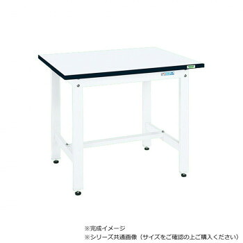 サカエ 中量作業台CSタイプ 特殊アクリル天板 パールホワイト 900×600×740mm CS-096MW