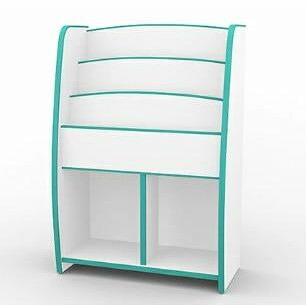 知育家具 EVAキッズシリーズ マガジンラック 幅93cm MRJ-93H　G・グリーン