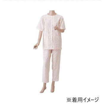 神戸生絲 婦人楽らくガーゼパジャマ上下(半袖) L No.900 ローズ