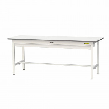 山金工業(YamaTec) SUP-1860W-WW ワークテーブル150シリーズ 固定式 ワイド引き出し付 (H740mm) 1800×600mm|なないろ本舗店