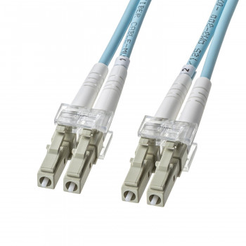 サンワサプライ アーマードメガネ型光ファイバケーブル(マルチOM3、LC×2-LC×2) 3m HKB-AMOM3LCLC-03
