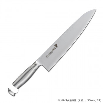 富士カトラリー NarihiraPRO」S」 牛刀 300mm ホワイト FC-3007WH