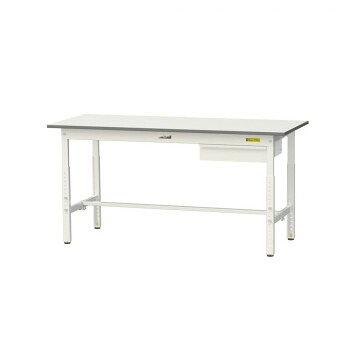 山金工業(YamaTec) SUPA-1560U-WW ワークテーブル 150シリーズ 高さ調整(H600～900mm)(キャビネット付き)｜なないろ本舗店