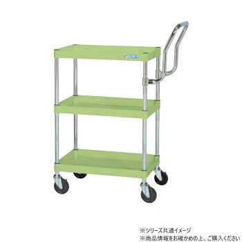 サカエ CSパールワゴン中量 ハイタイプ取手 グリーン CSP-6083HTNU｜なないろ本舗店