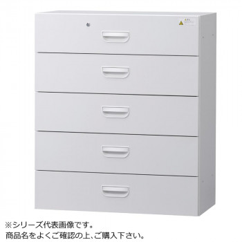 豊國工業 壁面収納庫浅型ラテラル5段 ホワイト HOS-L5SX BN-90色(ホワイト)|なないろ本舗店
