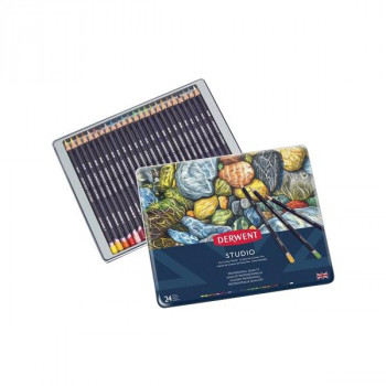 ダーウェント スタジオ 24色セット メタルケース DWSPS24